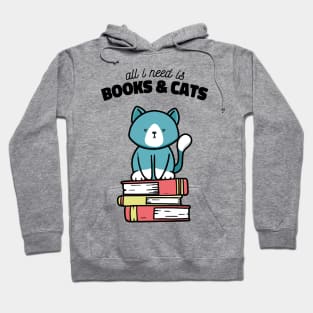 Books and Cats Hoodie